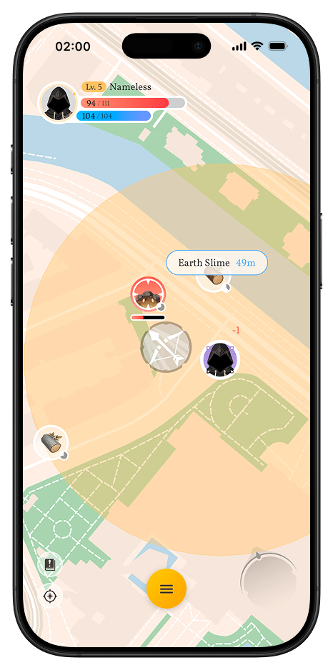 Combat screen